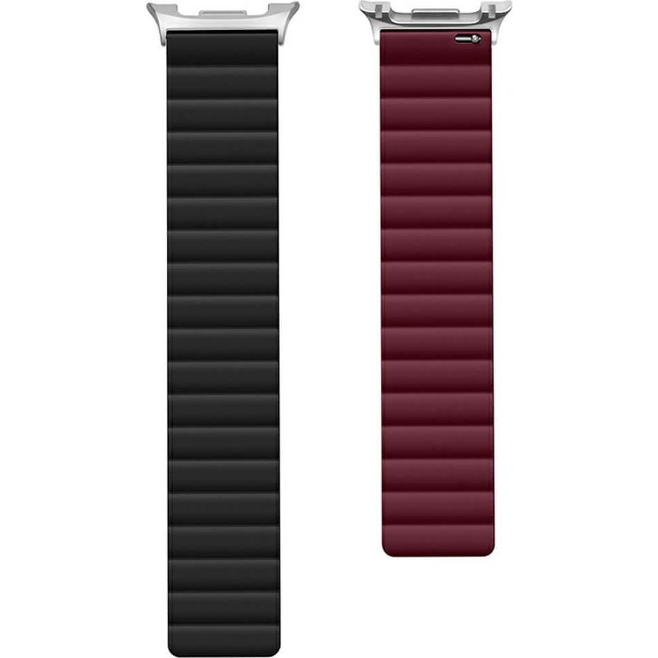 Cover-Discount Samsung Galaxy Watch 8 / Galaxy Watch 8 Classic - Silikon Ersatzband (Silicone), Cinturini per orologi, Rosso, Nero