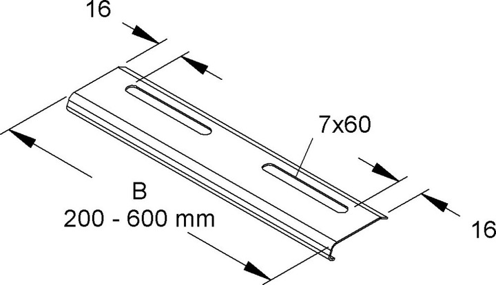 Actual product image Niedax Edge protector (62 cm)
