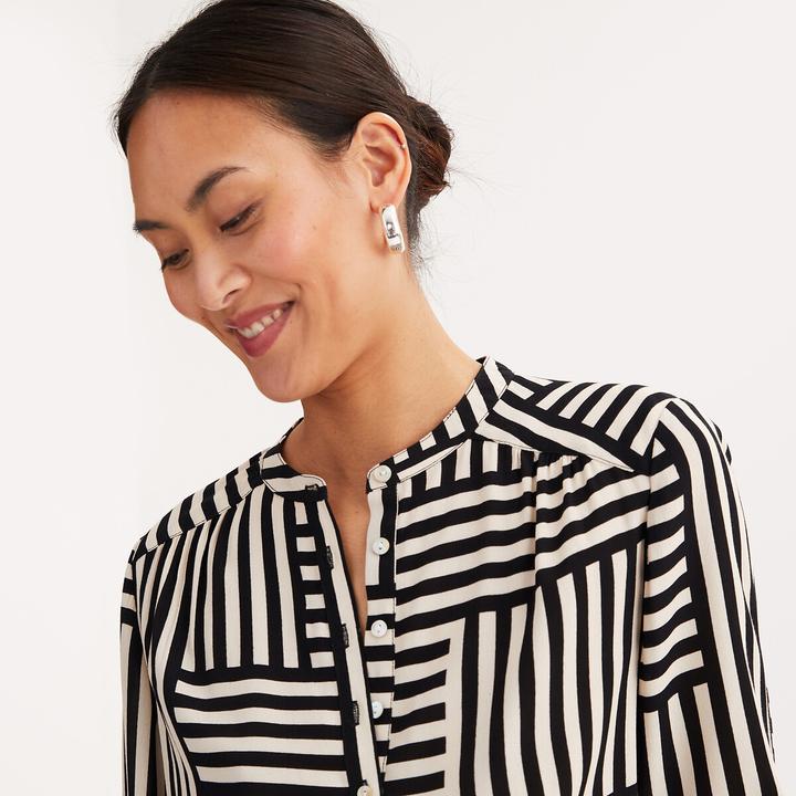 Immagine prodotto Anne Weyburn Bluse mit tunesischem Kragen (36)