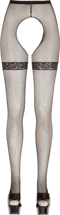 Actual product image Cottelli Collection Fishnet tights butt open (S, M)