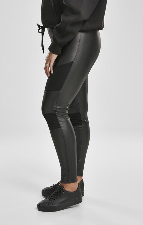 Actual product image Urban Classics Ladies Fake Leather Tech Leggings (XL)