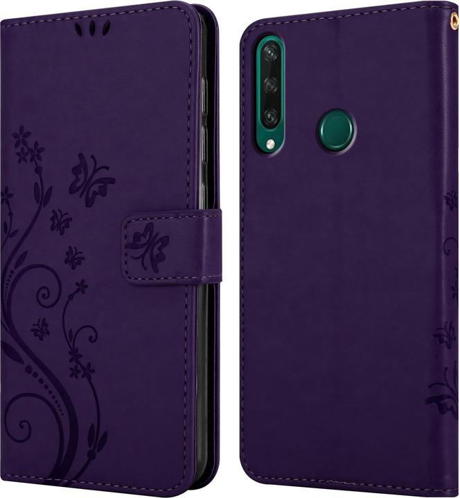 Actual product image Cadorabo Flower Book Cover (Huawei Y6p)