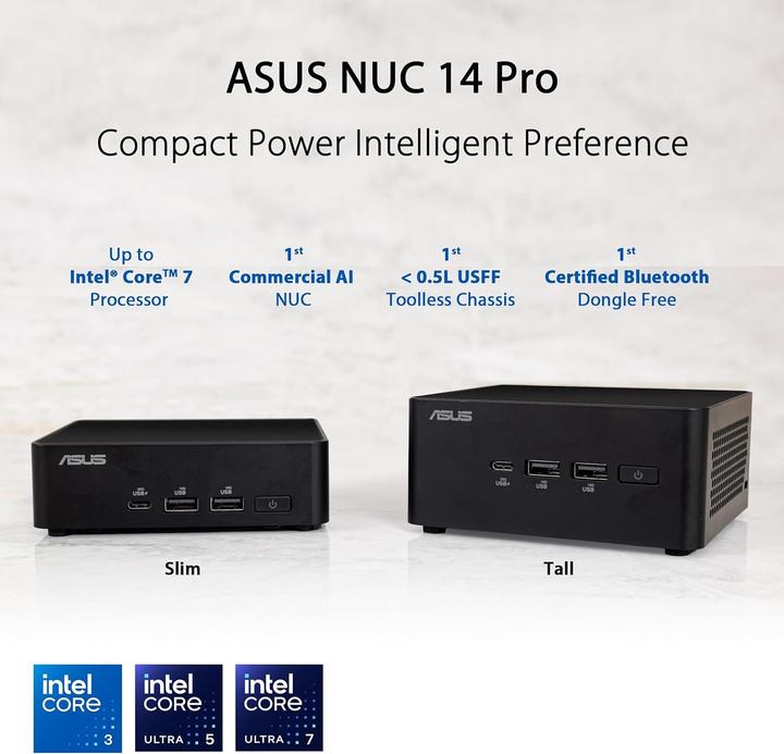 Productafbeelding ASUS RNUC14RVKU500002I BB U5 125H SK EU (Intel Core Ultra 5 125H)