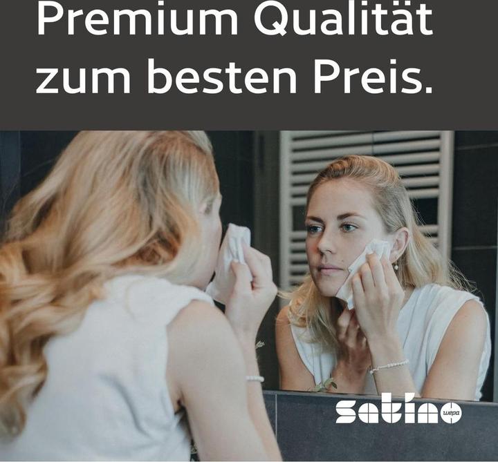 Actual product image Wepa Cosmetic wipes Cube 210600 Satino Prestige, 60 wipes