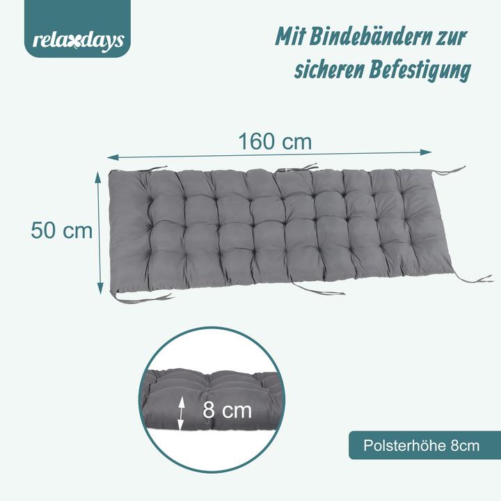 Image du produit Relaxdays coussin de banc