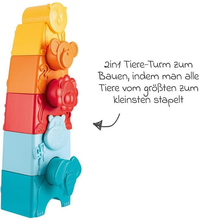 Actual product image Chicco Animals Eco+ stacking toy
