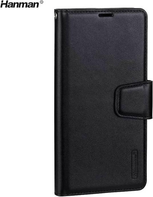Produktbild Hanman Samsung Galaxy A32 5G (2021) - Mill Flip Case mit 3 Kartenfächern, schwarz (Samsung Galaxy A32 5G)