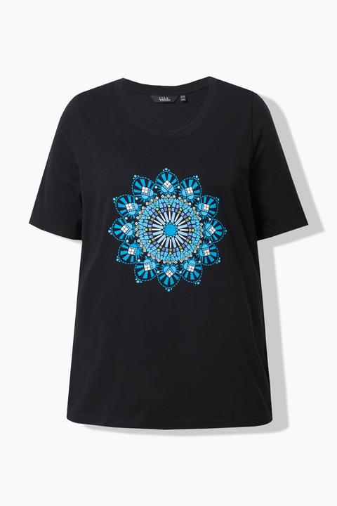 Actual product image Ulla Popken Mandala Short Sleeve Tee (60)