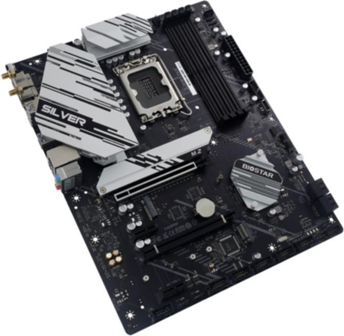 Actual product image Biostar MB B760A-Silver (B760,S1700,ATX,Intel) (LGA 1700, Intel B760, ATX)