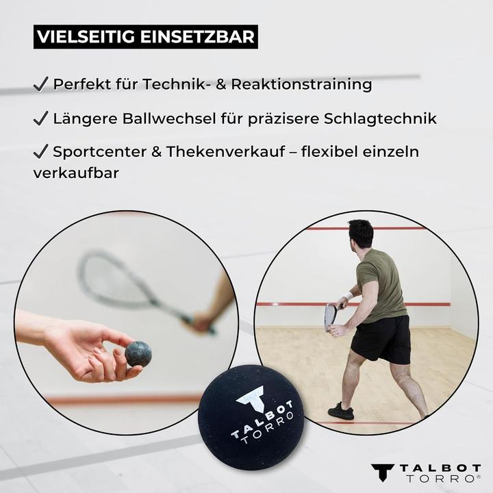 Actual product image Talbot Torro Squash Balls Fast Blue