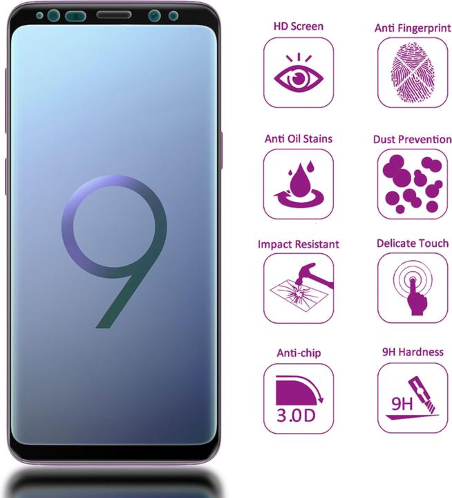 Produktbild Nalia Schutzglas (1 Stk., Samsung Galaxy S9)