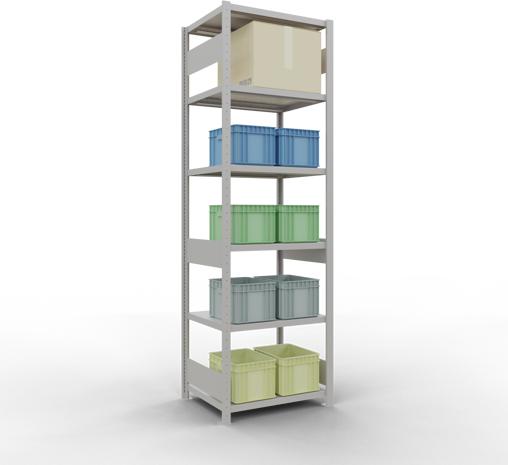 Actual product image Schulte Lagertechnik MULTIplus250 basic racking system with length ledgers