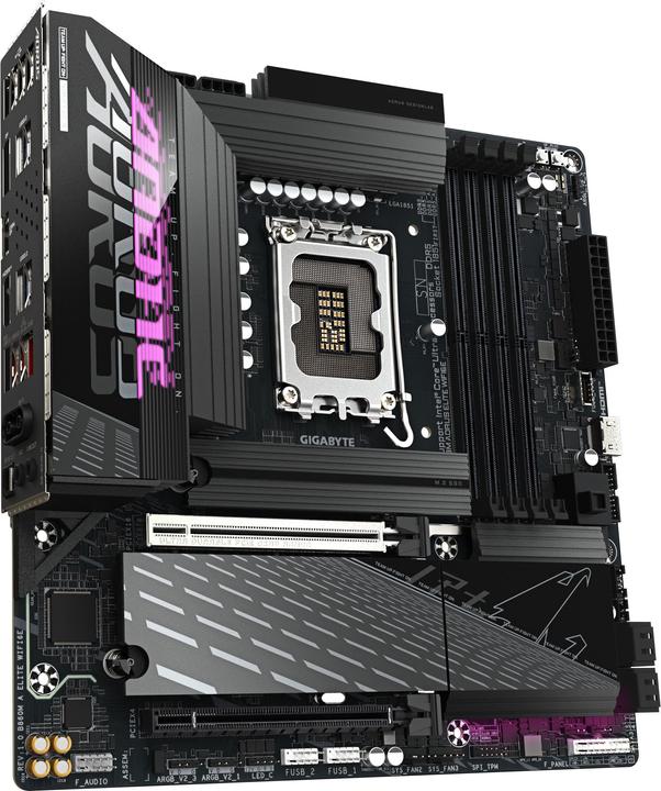 Image du produit Gigabyte B860M AORUS ELITE WIFI6E (LGA 1851, Intel B860, mATX)