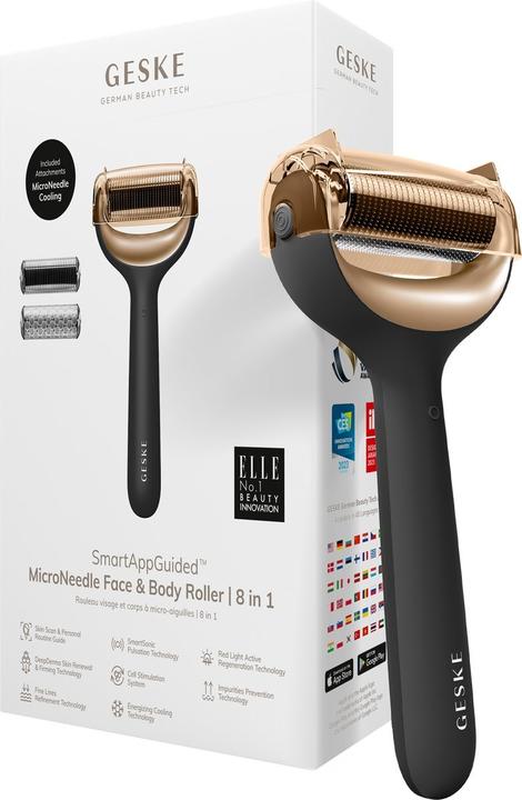 Actual product image Geske Microneedle face and body roller 8in1