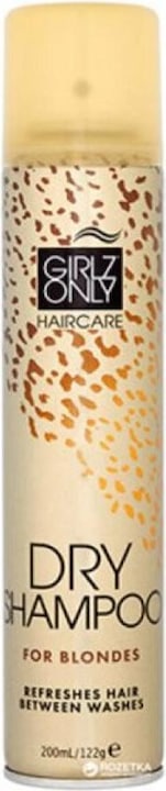 Image du produit Girlz Only DRY SHAMPOO pour cheveux blonds 200 ml (200 ml, Shampoing sec)