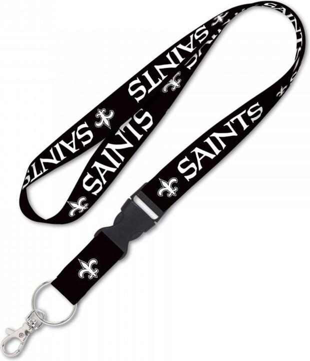 Produktbild NFL New Orleans Saints Lanyard Schnalle Blackout