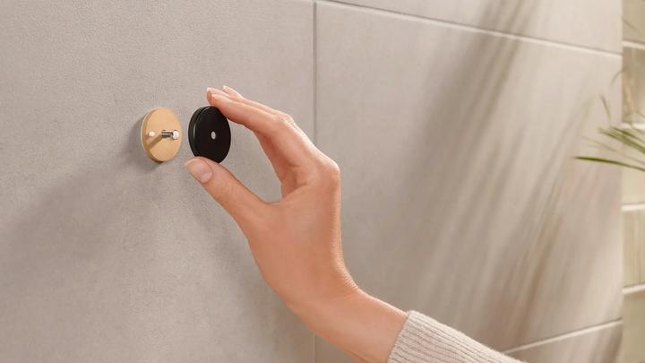 Actual product image tesa MOON WHITE Towel hook incl. adhesive solution without drilling