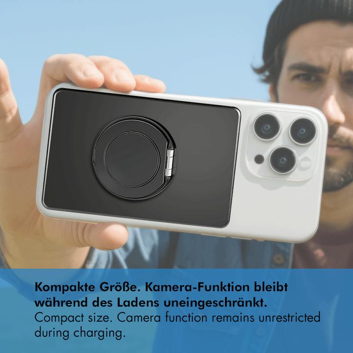 Actual product image LogiLink MagSafe Wireless Powerbank 10.000 mAh, schwarz (10000 mAh, 20 W)