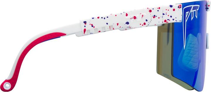 Image du produit Pit Viper The Merika Original Polarized Blue Wide (Blanc-Rouge)