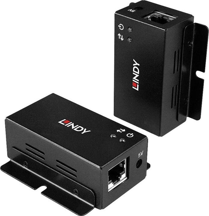 Produktbild Lindy 50m 2 Port USB 2.0 Cat. 6 Extender 50m Verlängerung für 2 USB-Geräte mit bidirektionalem PoC