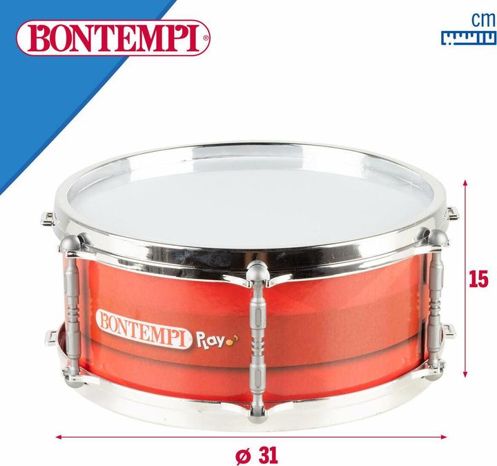Actual product image Bontempi Trommel Kunststoff 31 x 15 x 31 cm Rot (4 Stück)