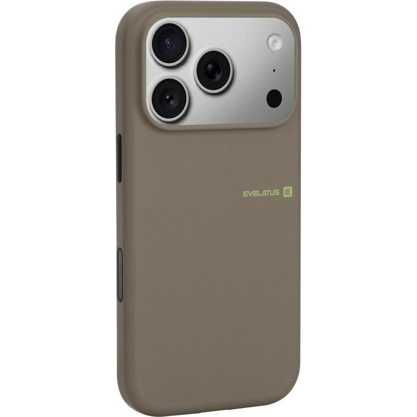 Evelatus Back panel cover Apple iPhone 17 Pro Premium MagSafe Sandstone Case Grey (Apple iPhone 17 Pro), Cover smartphone, Grigio