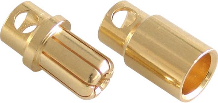Planet-Hobby gold contact plug system 8mm / 1 pair