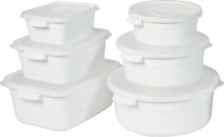 Image du produit Hermex 6er-Set Mikrowellendosen Vorratsdosen Mikrowellenbehälter Gefrierdosen