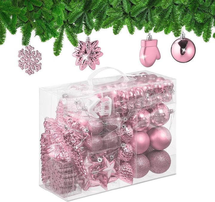 Actual product image Relaxdays Christmas baubles set (100 -part)