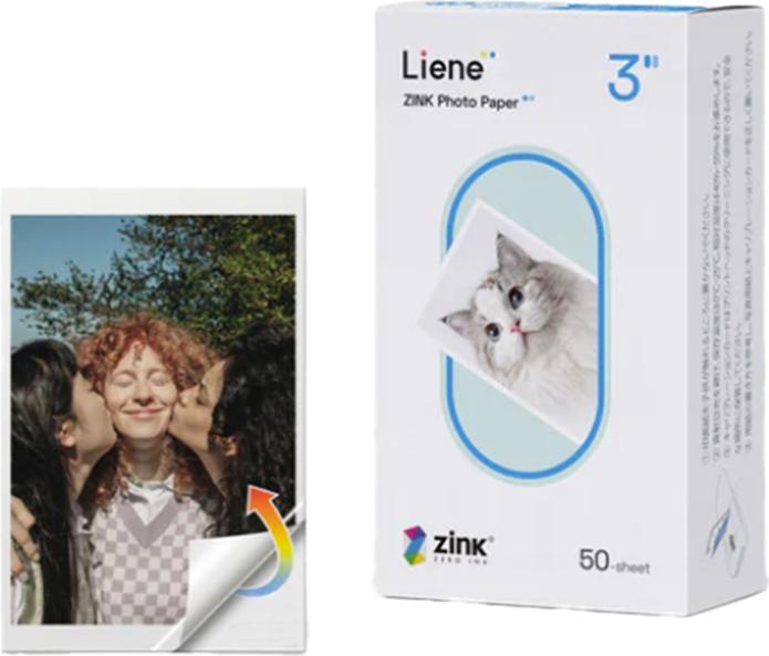 Actual product image Liene Pearl Series KW001-65028 Photo Paper 50 x 76 mm 50 Sheets Self-adhesive, white (50 x 76 mm, 50 pcs.)