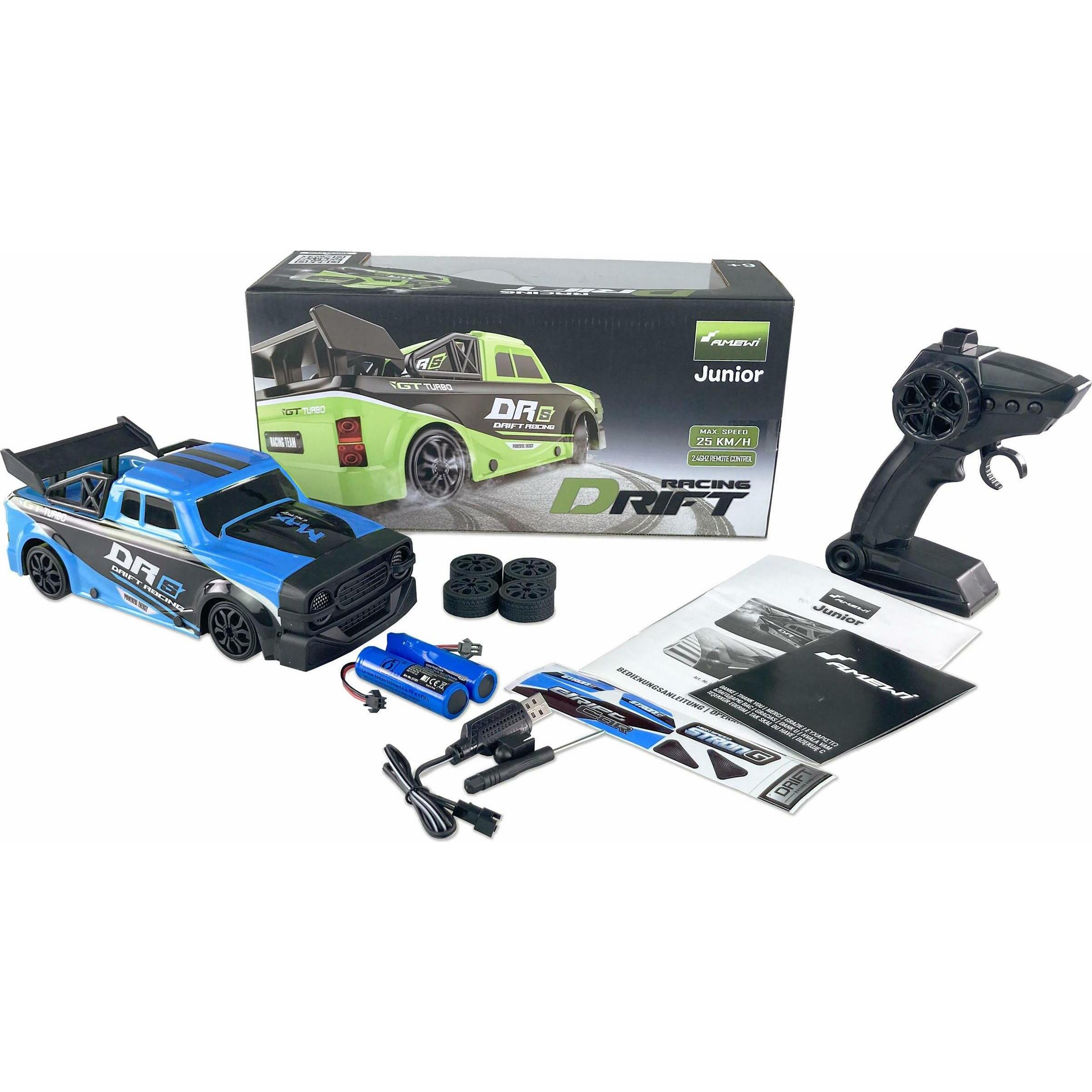 Thumbnail - Amewi RC Auto Drift Racing Car DRs 4WD 1:18 RTR blau (RTR Ready-to-Run)