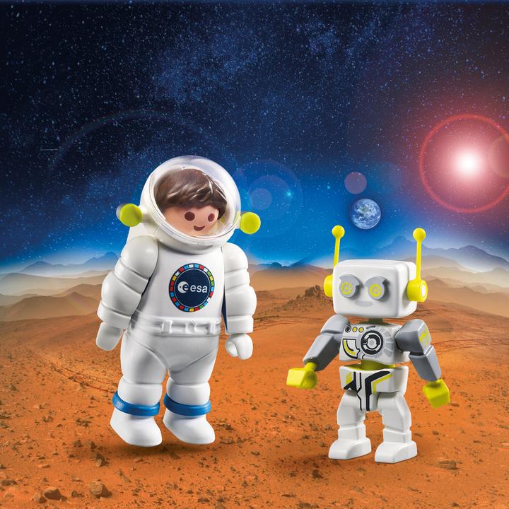 Produktbild Playmobil DuoPack ESA Astronaut und ROBert (70991, Playmobil Space)
