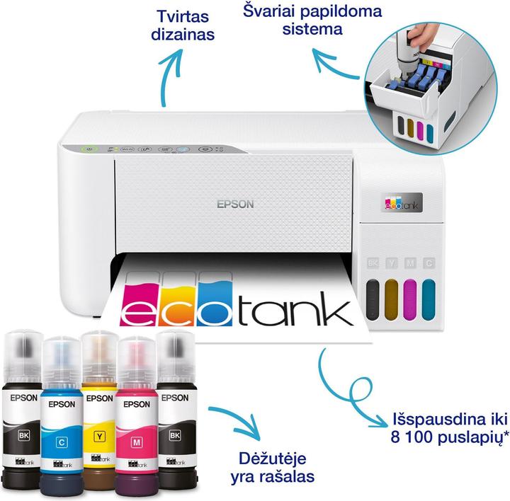 Image du produit Epson EcoTank L3276 (Réservoir d'encre, Couleur)