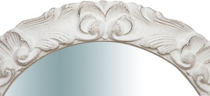 Actual product image Biscottini Antique White Wall Mirror (54 x 54 cm)