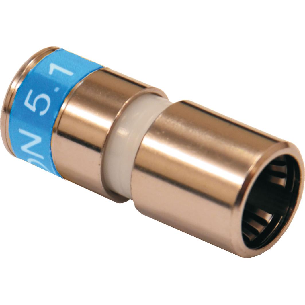 Kreiling A+F-Kompressionsstecker 7mm, 5,1 Dielek. F 7-51 S / 541542 (Antennenkabel), Antennenkabel