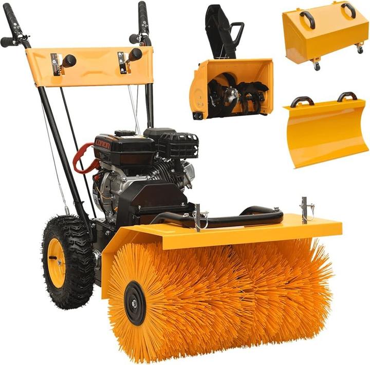 Produktbild vidaXL Schneefräse und Kehrmaschine Set (60 cm)