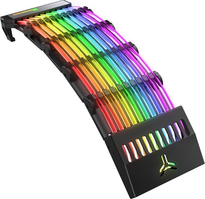 Actual product image Jonsbo DY-1 ARGB lighting for mainboard power cable (RGB)