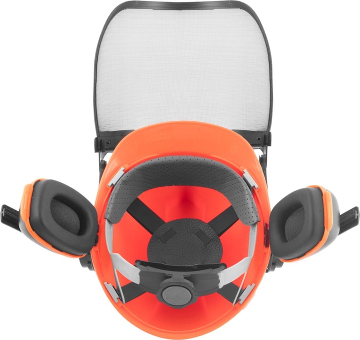 Actual product image Stahlwerk Forest helmet FH-100 ST with visor and hearing protection EN397 EN352 EN1731 (52 - 66 cm)