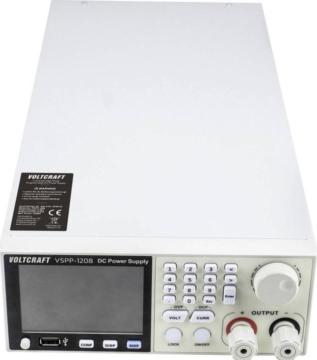Produktbild Voltcraft VSPP-1208 Labornetzgerät für Rackeinbau, einstellbar 0