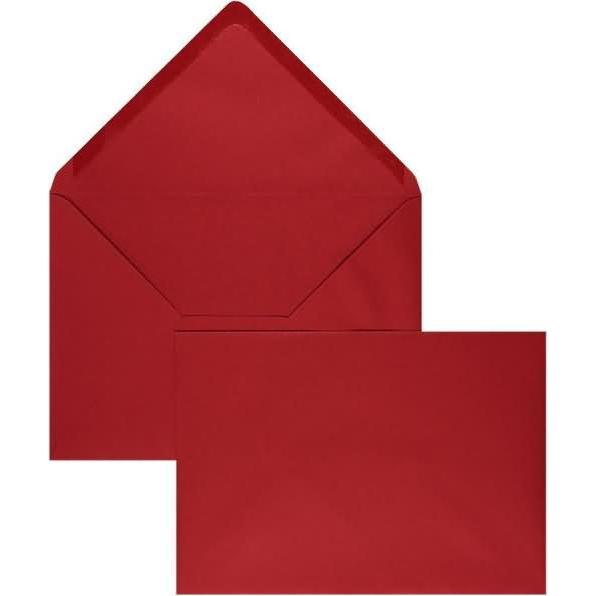 Blanke, Briefumschlag, Briefumschläge 225x315mm 160g/qm gummiert VE=100 Stück rot (100 x)