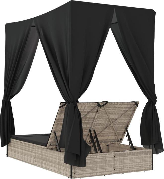 Actual product image vidaXL Doppel-Sonnenliege (114 cm)