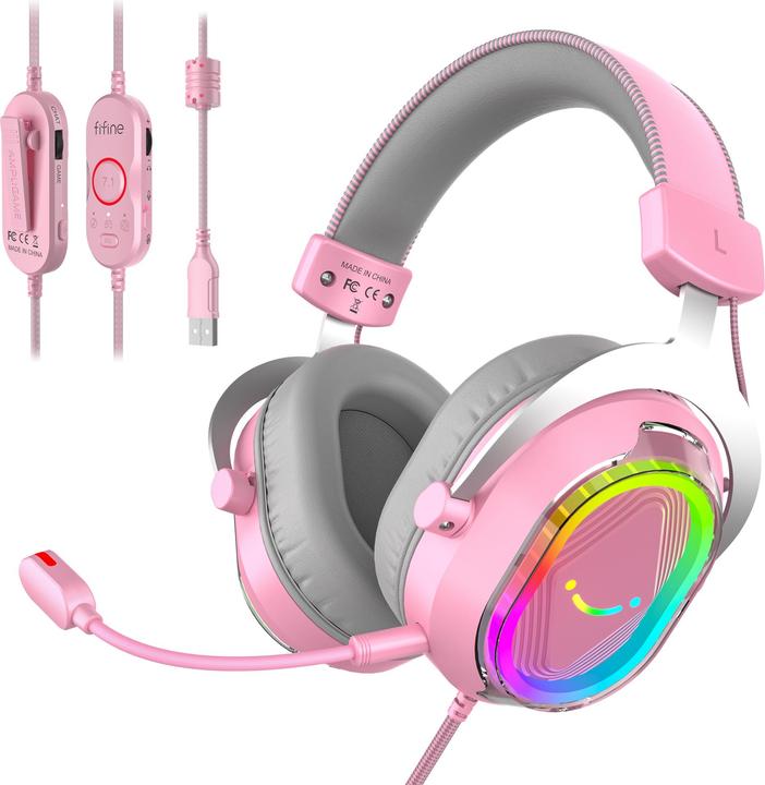 Fifine H13-P Gaming-Headset USB kabelgebunden mit LED (Cable)