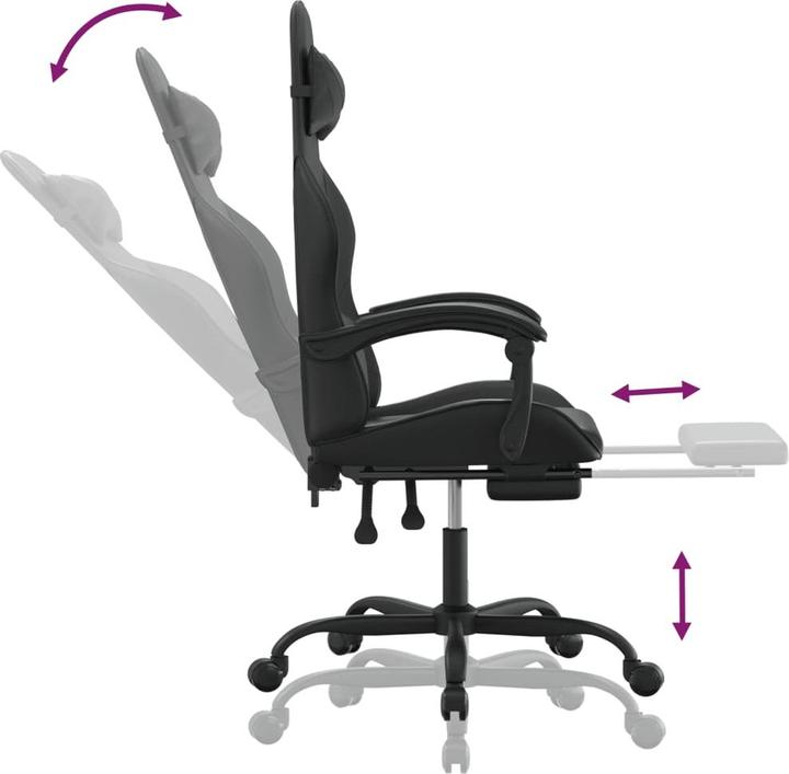 Produktbild vidaXL Gaming-Stuhl (44.50 - 54.50 cm)