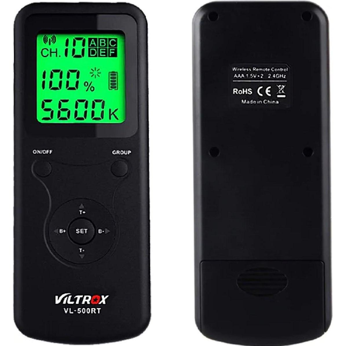 Viltrox VL 500RT Remoto, Luce continua