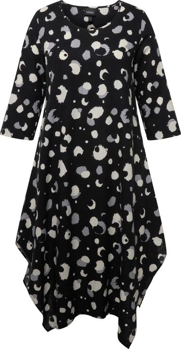 Produktbild Ulla Popken Kleid, Leinenmix, A-Linie, Rundhals, 3/4-Arm (50, 52)