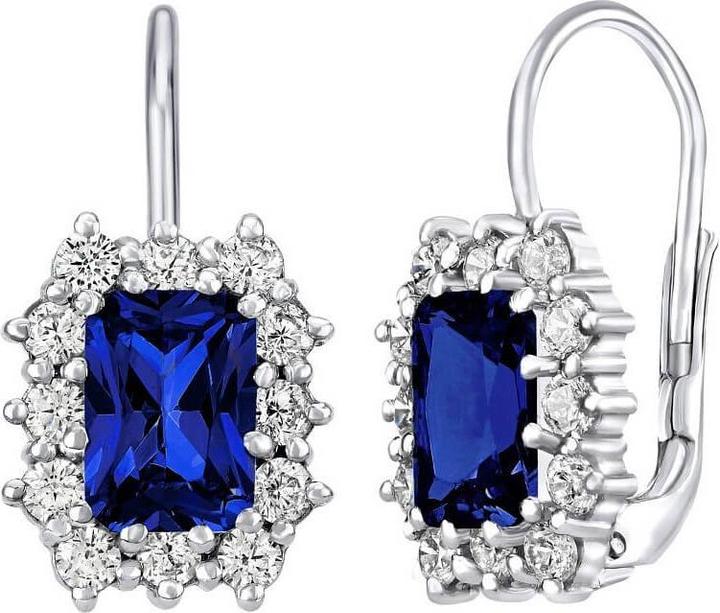 Immagine prodotto Silvego Orecchini in argento con zaffiro blu scuro SILVEGOB31757DB (Argento 925)