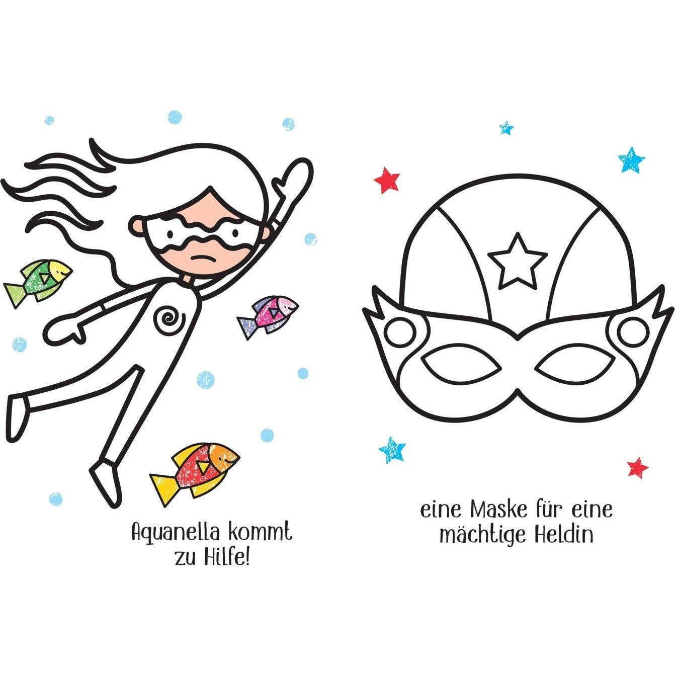 Thumbnail - Usborne Publishing Kleine Kreativ-Werkstatt - Ganz einfach ausmalen: Superkids