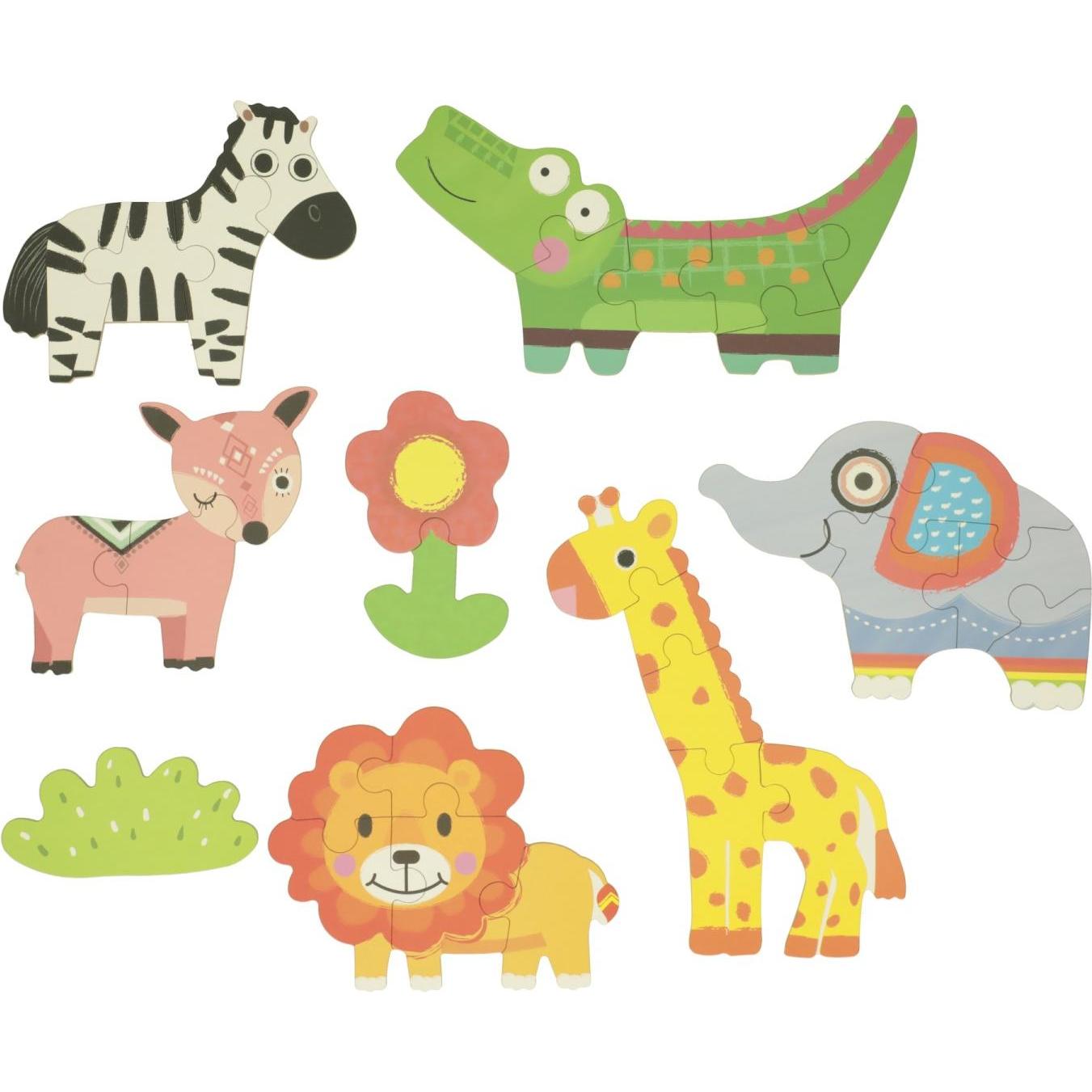 Thumbnail - Meine ersten 6 Dosen-Puzzles – Wilde Tiere