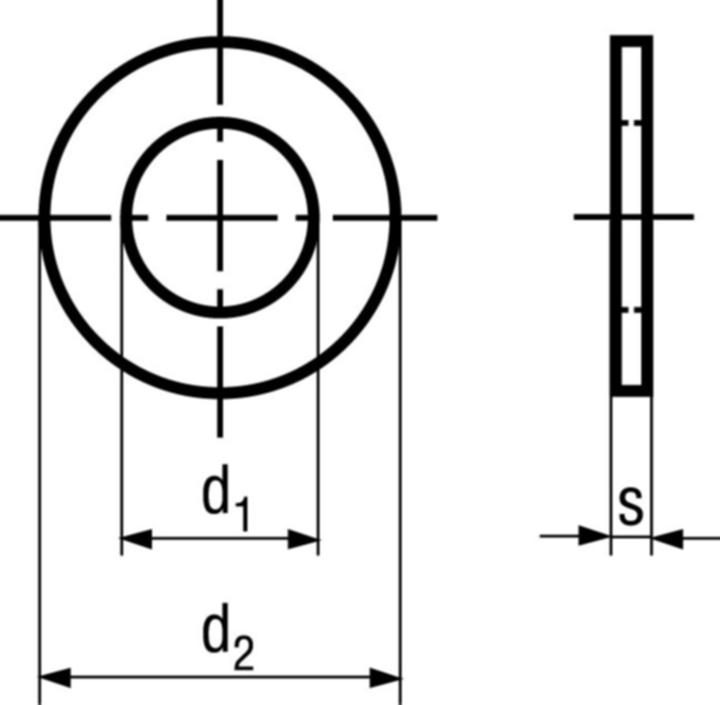 Produktbild Werkstarck Unterlagsscheiben, halbstark, DIN 522
