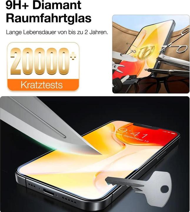 Actual product image Torras - Install Master (2 pcs., Apple iPhone 13, Apple iPhone 13 Pro, Apple iPhone 14, Apple iPhone 16e, Apple iPhone 17e)